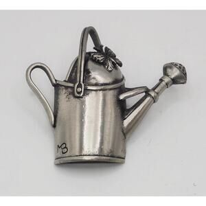 Bastin Brooch, Watering Can With Butterfly Pin, Gardener Gift, Mother's Day